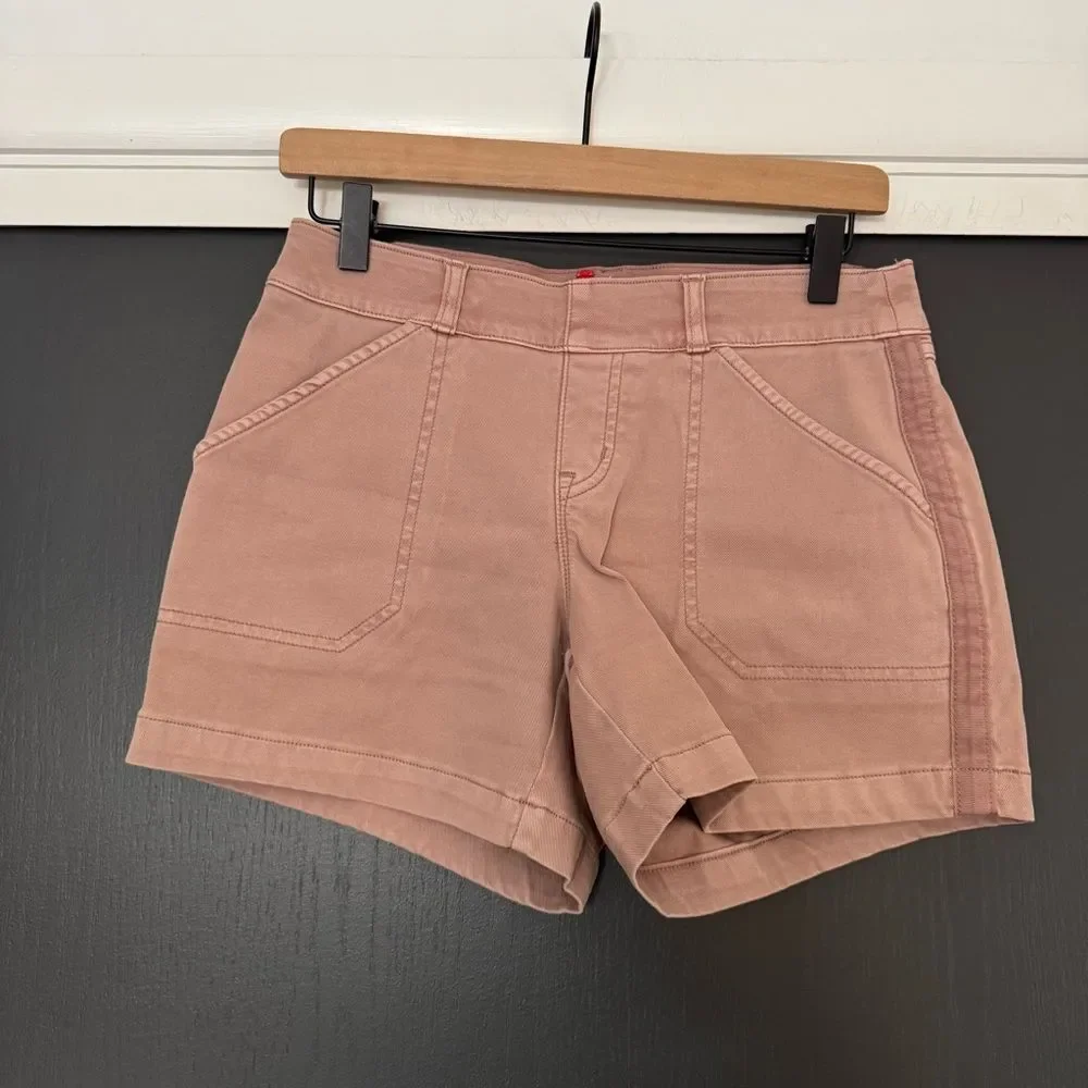 Spanx Twill Mauve 6” Shorts sz S